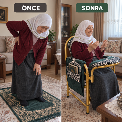 🌙 Secdehane™ Destekli Namaz Sandalyesi